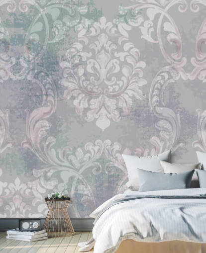 vintage style damask wallpaper