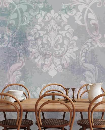 vintage style damask wallpaper