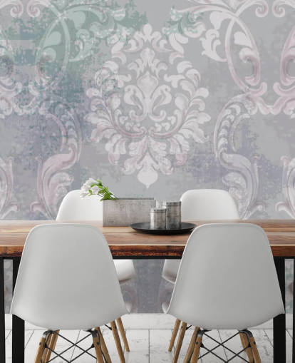 vintage style damask wallpaper