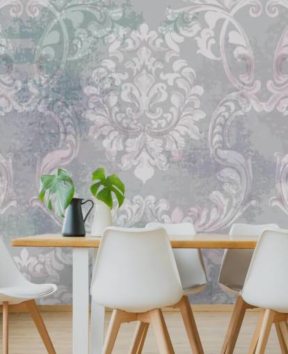 vintage stil damask tapet