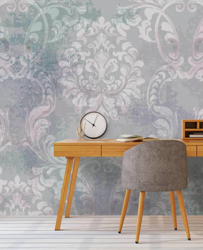 vintage tyylinen damask tapetti