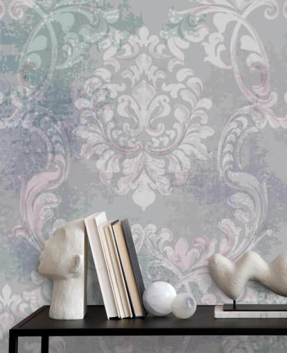 vintage stil damask tapet