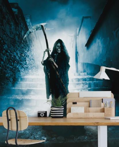 papel de parede grim reaper on stairs