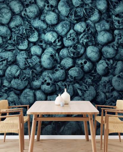pile of skulls wallpaper
