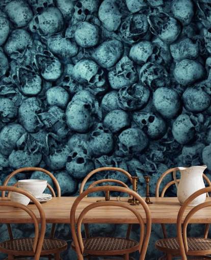pile of skulls wallpaper