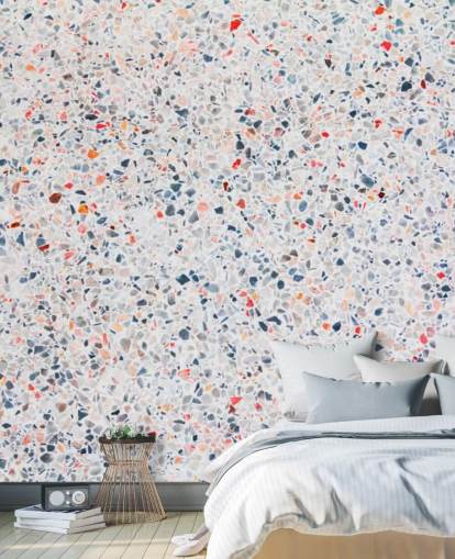 Rainbow marble effect wallpaper