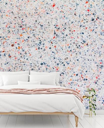 Rainbow marble effect wallpaper