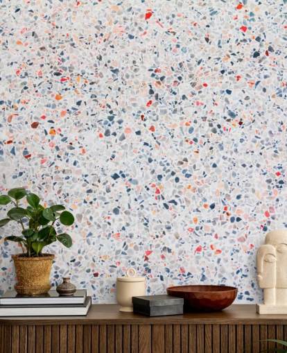 Rainbow marble effect wallpaper