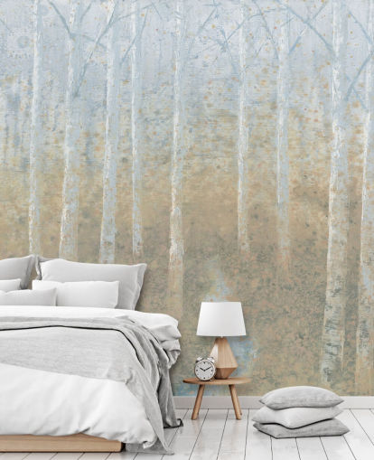 neutral og beige birketræ tapet neutral og beige birketræ tapet