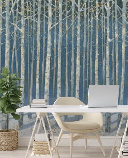 carta da parati albero azzurro e grigio carta da parati albero azzurro e grigio