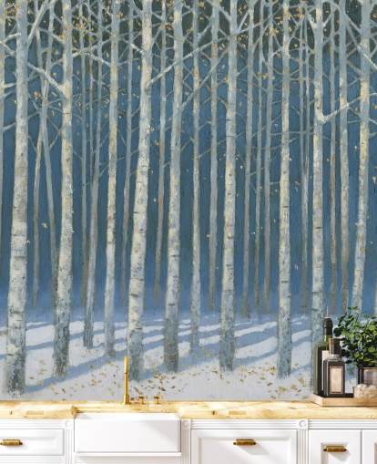 carta da parati albero azzurro e grigio carta da parati albero azzurro e grigio