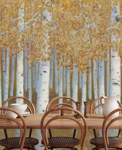 mustard and gold birch tree wallpaper mustard and gold birch tree wallpaper