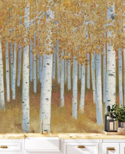 mustard and gold birch tree wallpaper mustard and gold birch tree wallpaper