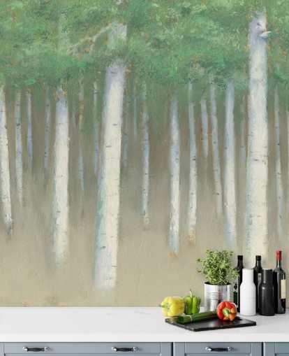 lichtgroen berkenboom behang lichtgroen berkenboom behang