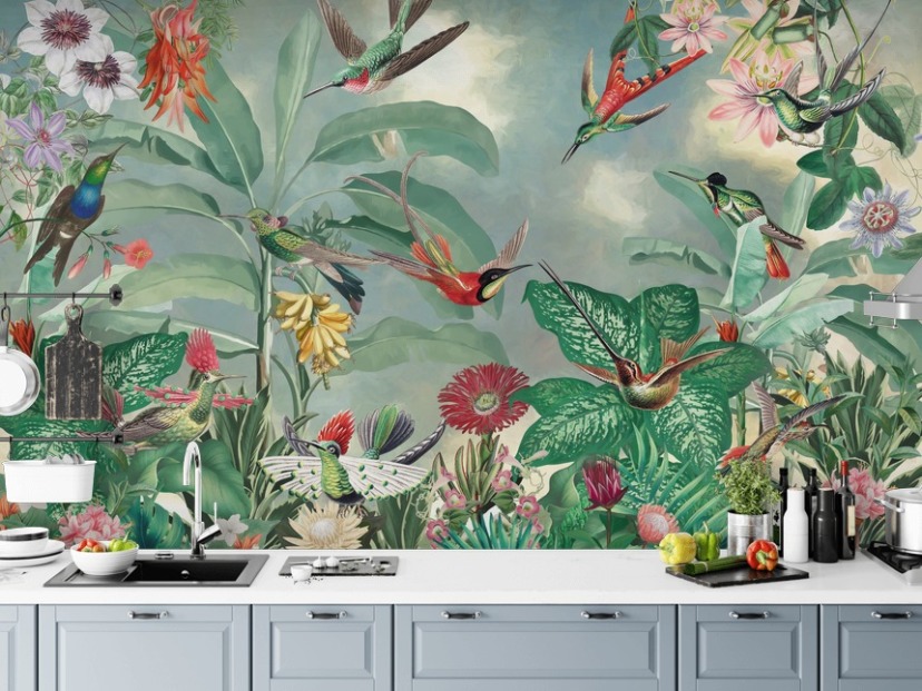 Papier peint et peintures murales pour oiseaux | Wallsauce FR