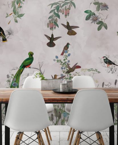 papier peint oiseaux et plantes papier peint oiseaux et plantes