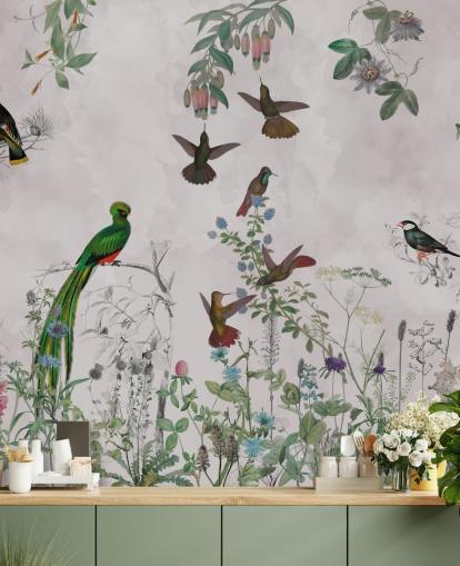 Fondos de birds and plants