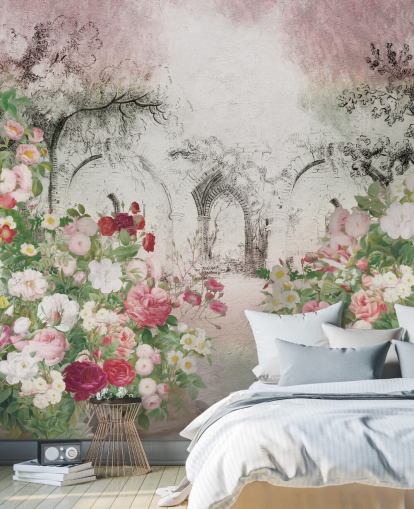 papel de parede bonito jardim de rosas papel de parede bonito jardim de rosas