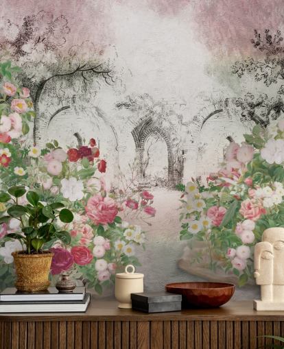 papel de parede bonito jardim de rosas papel de parede bonito jardim de rosas