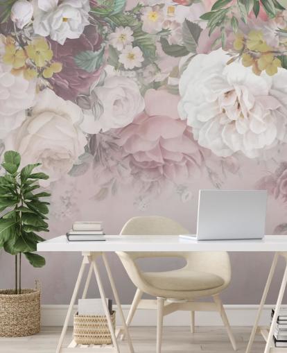 pink and off-white flowers wallpaper pink and off-white flowers wallpaper