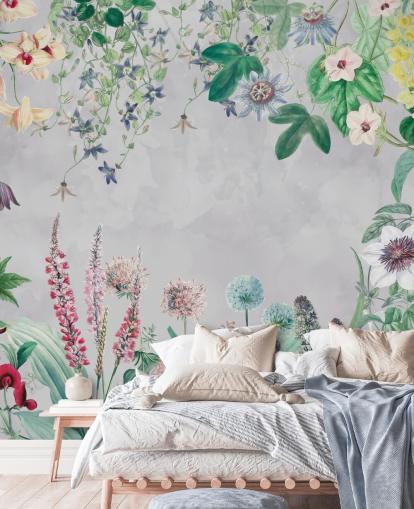 wild flowers in a frame wallpaper