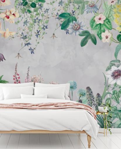 wilde bloemen in een frame behang wilde bloemen in een frame behang