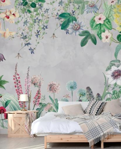 vilde blomster i en ramme tapet vilde blomster i en ramme tapet