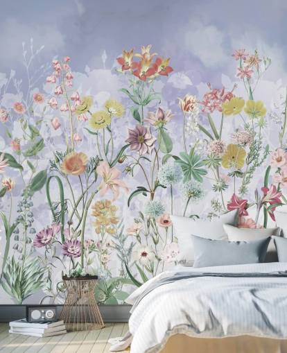 mooie wilde bloemen behang mooie wilde bloemen behang