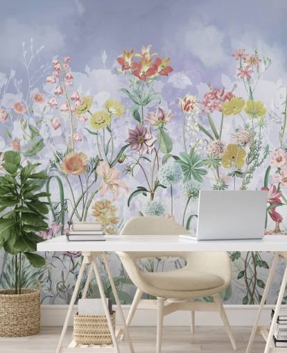 carta da parati con fiori selvatici carta da parati con fiori selvatici