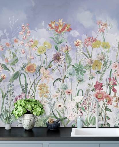 ziemlich Wildblumen Tapete