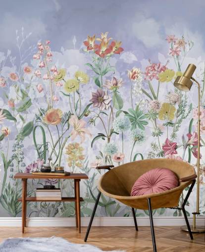 pretty wild flowers wallpaper