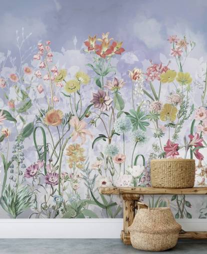 pretty wild flowers wallpaper