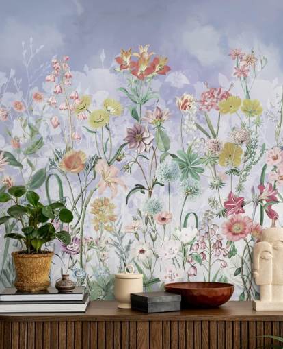 mooie wilde bloemen behang mooie wilde bloemen behang