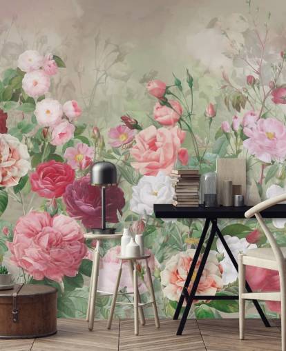 papel pintado rosa roja y rosa blanca papel pintado rosa roja y rosa blanca