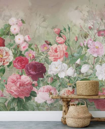 rode roos en witte roos behang rode roos en witte roos behang