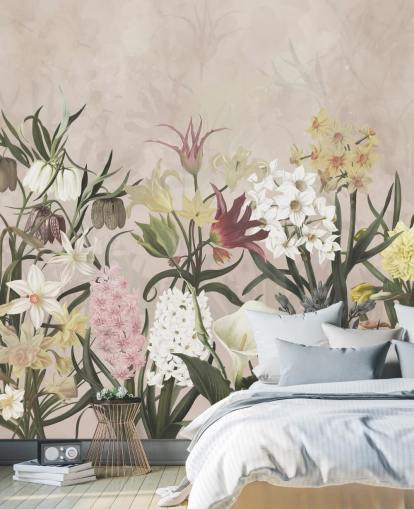 eng blomster voksende tapet eng blomster voksende tapet