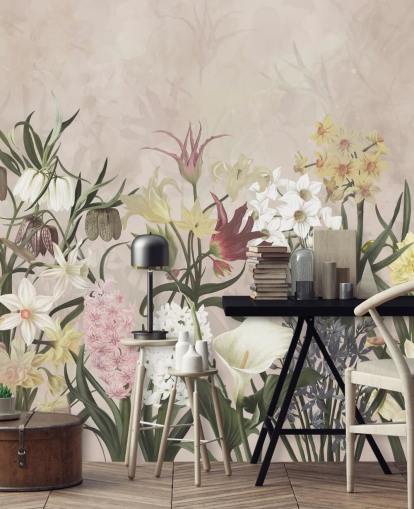 eng blomster vokser tapet eng blomster vokser tapet