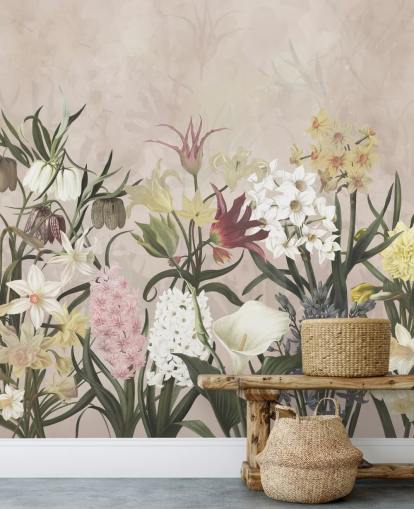 meadow flowers growing wallpaper meadow flowers growing wallpaper