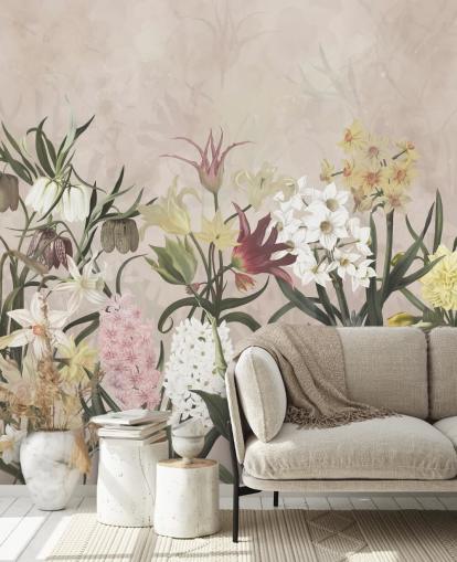 eng blomster voksende tapet eng blomster voksende tapet