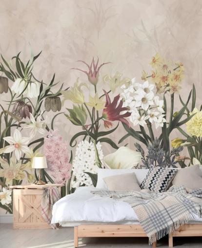 Wiese Blumen wachsen Tapete Wiese Blumen wachsen Tapete