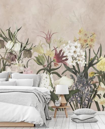 eng blomster voksende tapet eng blomster voksende tapet