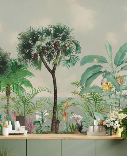 papel de parede jungle trees