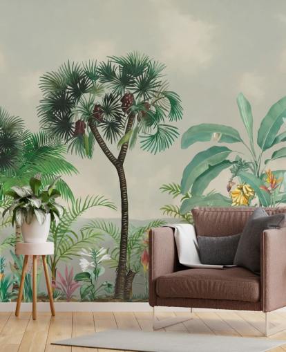 papel de parede jungle trees