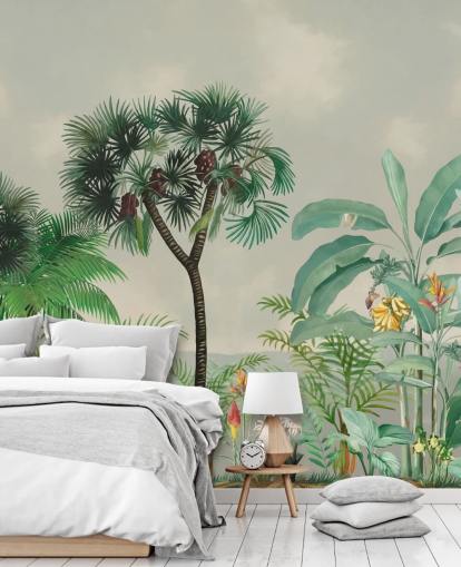 papel de parede jungle trees