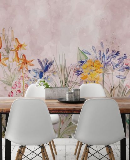 fond d'écran coloré de fleurs sauvages