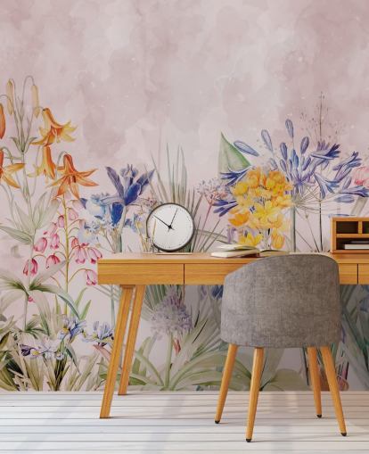 papel pintado de flores silvestres