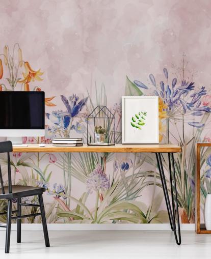 bunte Wildblumen Tapete