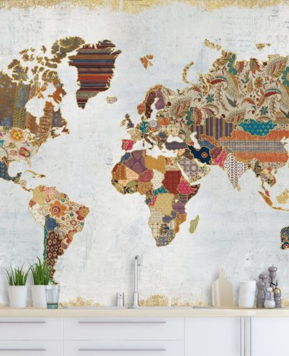 patterned and colourful world map wallpaper patterned and colourful world map wallpaper