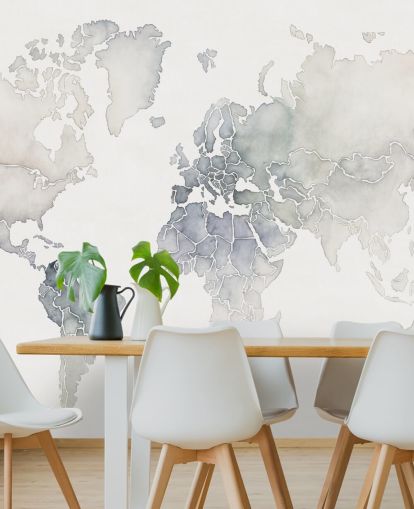 papel de parede cinza claro mapa do mundo