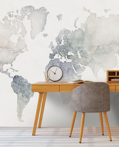 papel de parede cinza claro mapa do mundo